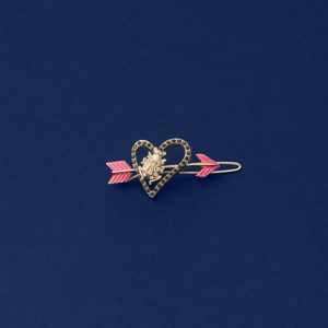 Barrette Cœur Petit Modèle Rose