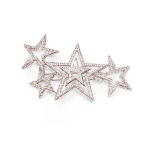 Barrette 4 étoiles Argent